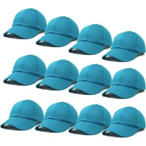 imageDALIX Baseball Cap Mens Trucker Hat Dad Hats Caps for Women 12 PackTeal