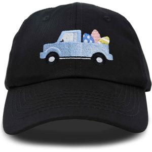 imageDALIX Cute Easter Egg Truck Kids Hat Embroidered Boys Baseball CapBlack