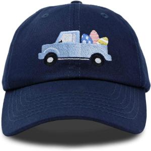 imageDALIX Cute Easter Egg Truck Kids Hat Embroidered Boys Baseball CapNavy Blue
