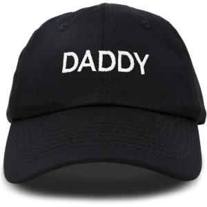 imageDALIX Daddy Hat Classic Embroidered Cotton CapBlack