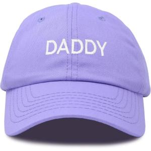 imageDALIX Daddy Hat Classic Embroidered Cotton CapLavender