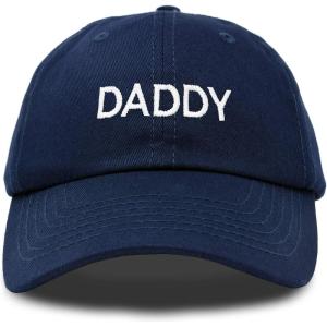 imageDALIX Daddy Hat Classic Embroidered Cotton CapNavy Blue
