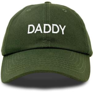 imageDALIX Daddy Hat Classic Embroidered Cotton CapOlive
