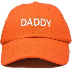 imageDALIX Daddy Hat Classic Embroidered Cotton CapOrange