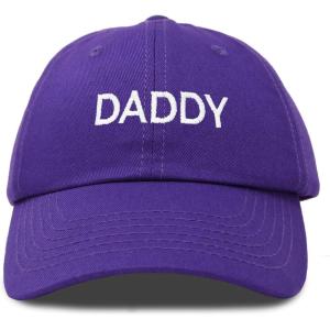 imageDALIX Daddy Hat Classic Embroidered Cotton CapPurple