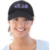 imageDALIX Alpha Kappa Delta Phi Sorority Hat Womens Greek Letters Embroidered Baseball CapBlack