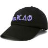 imageDALIX Alpha Kappa Delta Phi Sorority Hat Womens Greek Letters Embroidered Baseball CapBlack