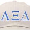 imageDALIX Alpha Xi Delta Sorority Hat Womens Greek Letters Embroidered Baseball CapBeige