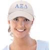 imageDALIX Alpha Xi Delta Sorority Hat Womens Greek Letters Embroidered Baseball CapBeige