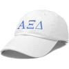 imageDALIX Alpha Xi Delta Sorority Hat Womens Greek Letters Embroidered Baseball CapWhite