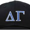 imageDALIX Delta Gamma Sorority Hat Womens Greek Letters Embroidered Baseball CapBlack