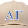 imageDALIX Delta Gamma Sorority Hat Womens Greek Letters Embroidered Baseball CapKhaki