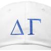 imageDALIX Delta Gamma Sorority Hat Womens Greek Letters Embroidered Baseball CapWhite