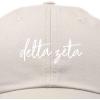 imageDALIX Delta Zeta Cursive Sorority Hat Womens Embroidered Baseball CapBeige