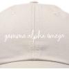 imageDALIX Gamma Alpha Omega Cursive Sorority Hat Womens Embroidered CapBeige