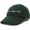 imageDALIX Gamma Alpha Omega Cursive Sorority Hat Womens Embroidered CapDark Green