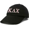 imageDALIX Kappa Delta Chi Sorority Hat Womens Greek Letters Embroidered Baseball CapBlack