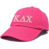 imageDALIX Kappa Delta Chi Sorority Hat Womens Greek Letters Embroidered Baseball CapHot Pink