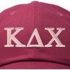imageDALIX Kappa Delta Chi Sorority Hat Womens Greek Letters Embroidered Baseball CapMaroon