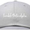 imageDALIX Lambda Theta Alpha Sorority Hat Womens Cursive Embroidered CapGray