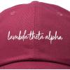 imageDALIX Lambda Theta Alpha Sorority Hat Womens Cursive Embroidered CapMaroon