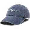 imageDALIX Lambda Theta Alpha Sorority Hat Womens Cursive Embroidered CapWashed Navy Blue