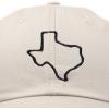 imageDALIX Texas State Embroidered Dad Hat Cotton Baseball Cap WomenBeige