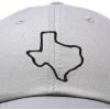 imageDALIX Texas State Embroidered Dad Hat Cotton Baseball Cap WomenGray