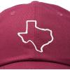 imageDALIX Texas State Embroidered Dad Hat Cotton Baseball Cap WomenMaroon