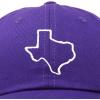 imageDALIX Texas State Embroidered Dad Hat Cotton Baseball Cap WomenPurple