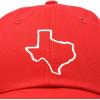 imageDALIX Texas State Embroidered Dad Hat Cotton Baseball Cap WomenRed