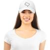 imageDALIX Texas State Embroidered Dad Hat Cotton Baseball Cap WomenWhite