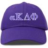 imageDALIX Alpha Kappa Delta Phi Sorority Hat Womens Greek Letters Embroidered Baseball CapPurple