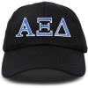 imageDALIX Alpha Xi Delta Sorority Hat Womens Greek Letters Embroidered Baseball CapBlack