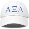 imageDALIX Alpha Xi Delta Sorority Hat Womens Greek Letters Embroidered Baseball CapWhite