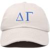 imageDALIX Delta Gamma Sorority Hat Womens Greek Letters Embroidered Baseball CapBeige