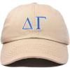imageDALIX Delta Gamma Sorority Hat Womens Greek Letters Embroidered Baseball CapKhaki