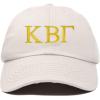 imageDALIX Kappa Beta Gamma Sorority Hat Womens Greek Letters Embroidered Baseball CapBeige