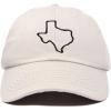 imageDALIX Texas State Embroidered Dad Hat Cotton Baseball Cap WomenBeige