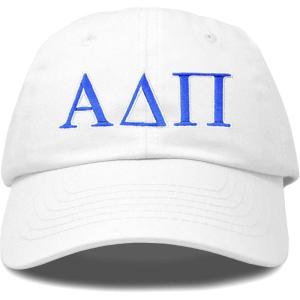 imageDALIX Alpha Delta Pi Sorority Hat Womens Greek Letters Baseball CapWhite