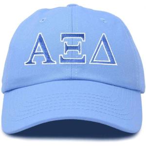 imageDALIX Alpha Xi Delta Sorority Hat Womens Greek Letters Embroidered Baseball CapLight Blue