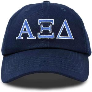 imageDALIX Alpha Xi Delta Sorority Hat Womens Greek Letters Embroidered Baseball CapNavy Blue