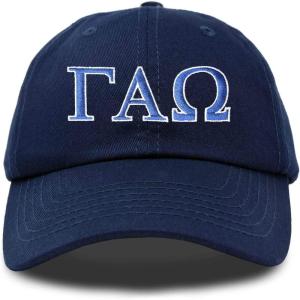 imageDALIX Gamma Alpha Omega Sorority Hat Womens Greek Letters Embroidered Baseball CapNavy Blue