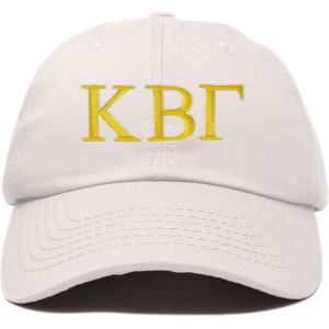imageDALIX Kappa Beta Gamma Sorority Hat Womens Greek Letters Embroidered Baseball CapBeige