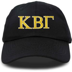 imageDALIX Kappa Beta Gamma Sorority Hat Womens Greek Letters Embroidered Baseball CapBlack