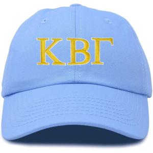 imageDALIX Kappa Beta Gamma Sorority Hat Womens Greek Letters Embroidered Baseball CapLight Blue
