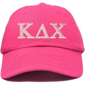imageDALIX Kappa Delta Chi Sorority Hat Womens Greek Letters Embroidered Baseball CapHot Pink