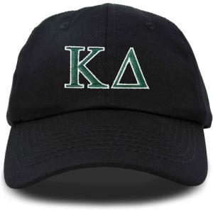 imageDALIX Kappa Delta Sorority Hat Womens Greek Letters Embroidered Baseball CapBlack