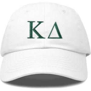 imageDALIX Kappa Delta Sorority Hat Womens Greek Letters Embroidered Baseball CapWhite