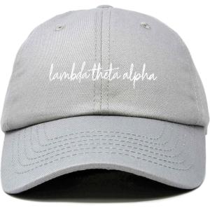imageDALIX Lambda Theta Alpha Sorority Hat Womens Cursive Embroidered CapGray